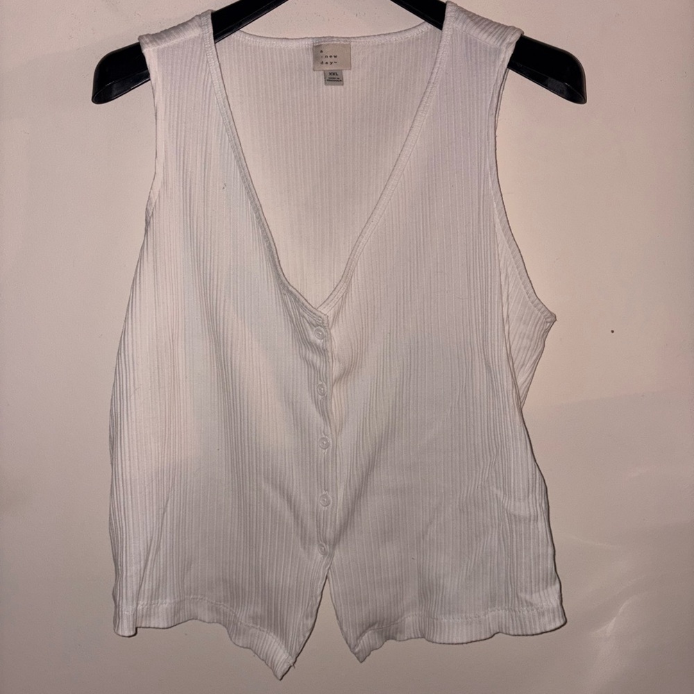 A New Day size XXL White vest tank